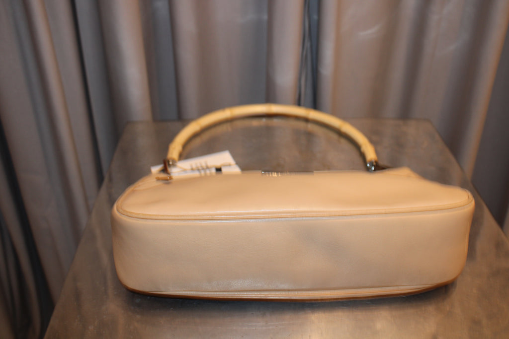 Vintage Gucci leather Bag with Bamboo Handle