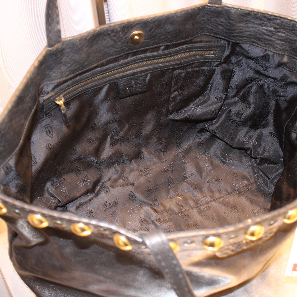 Gucci FW2008 Babouska Studded Tote Bag
