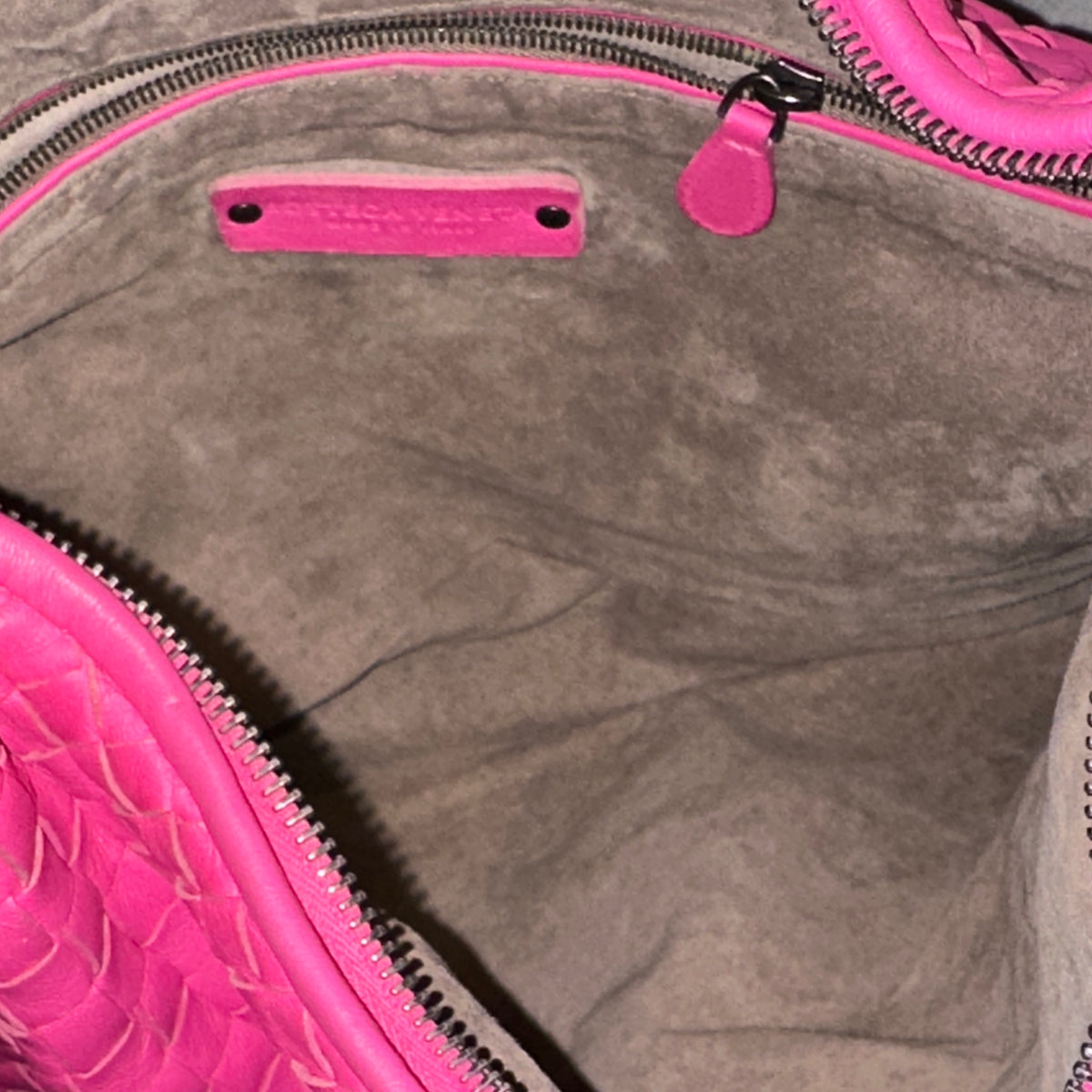 Bottega Veneta Pink Intrecciato Bag
