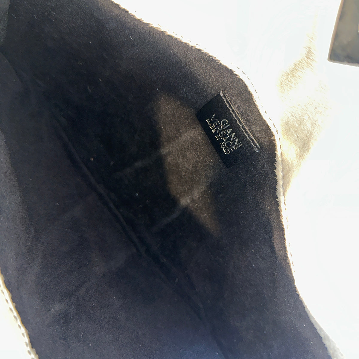 Gianni Versace 1999 Hand Painted Cowhide Bag