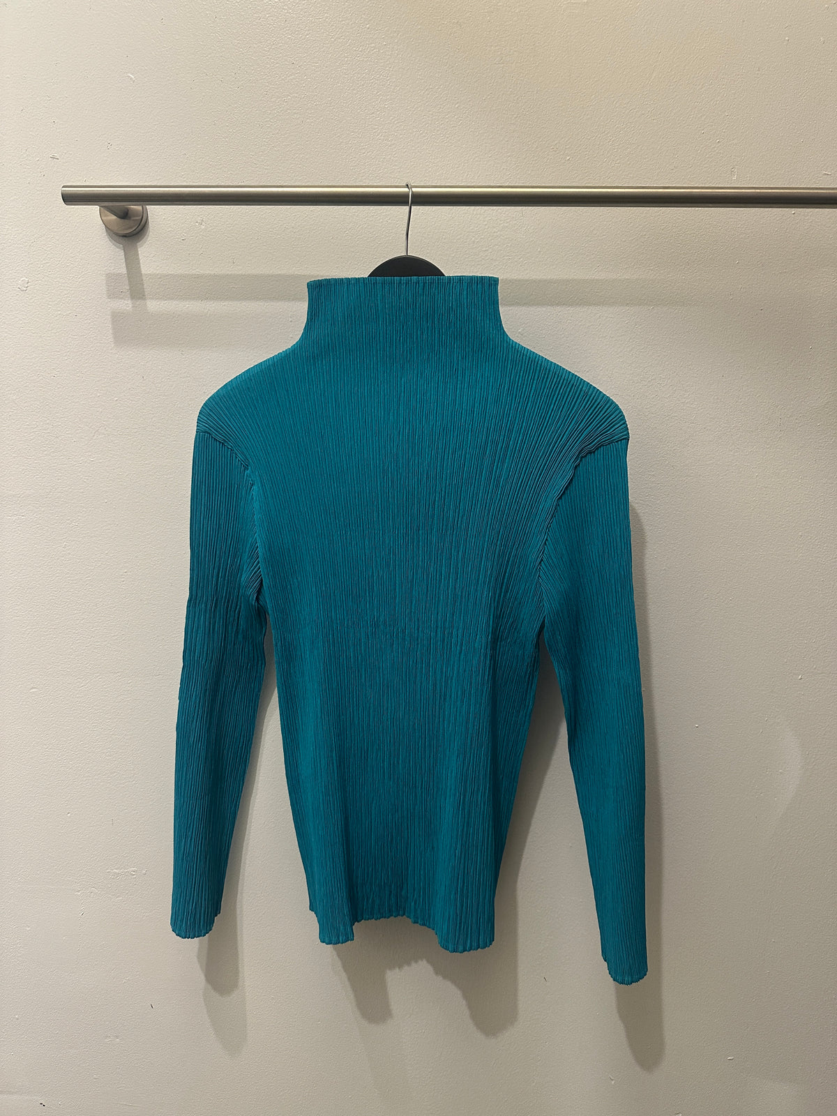 Issey Miyake Pleats Please Turquoise Top