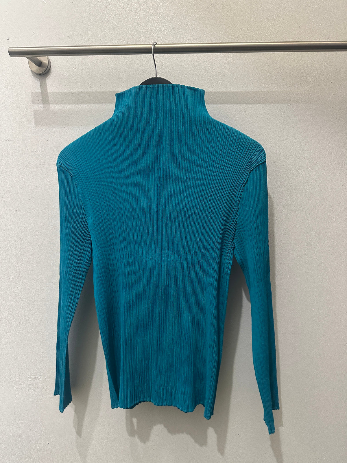 Issey Miyake Pleats Please Turquoise Top