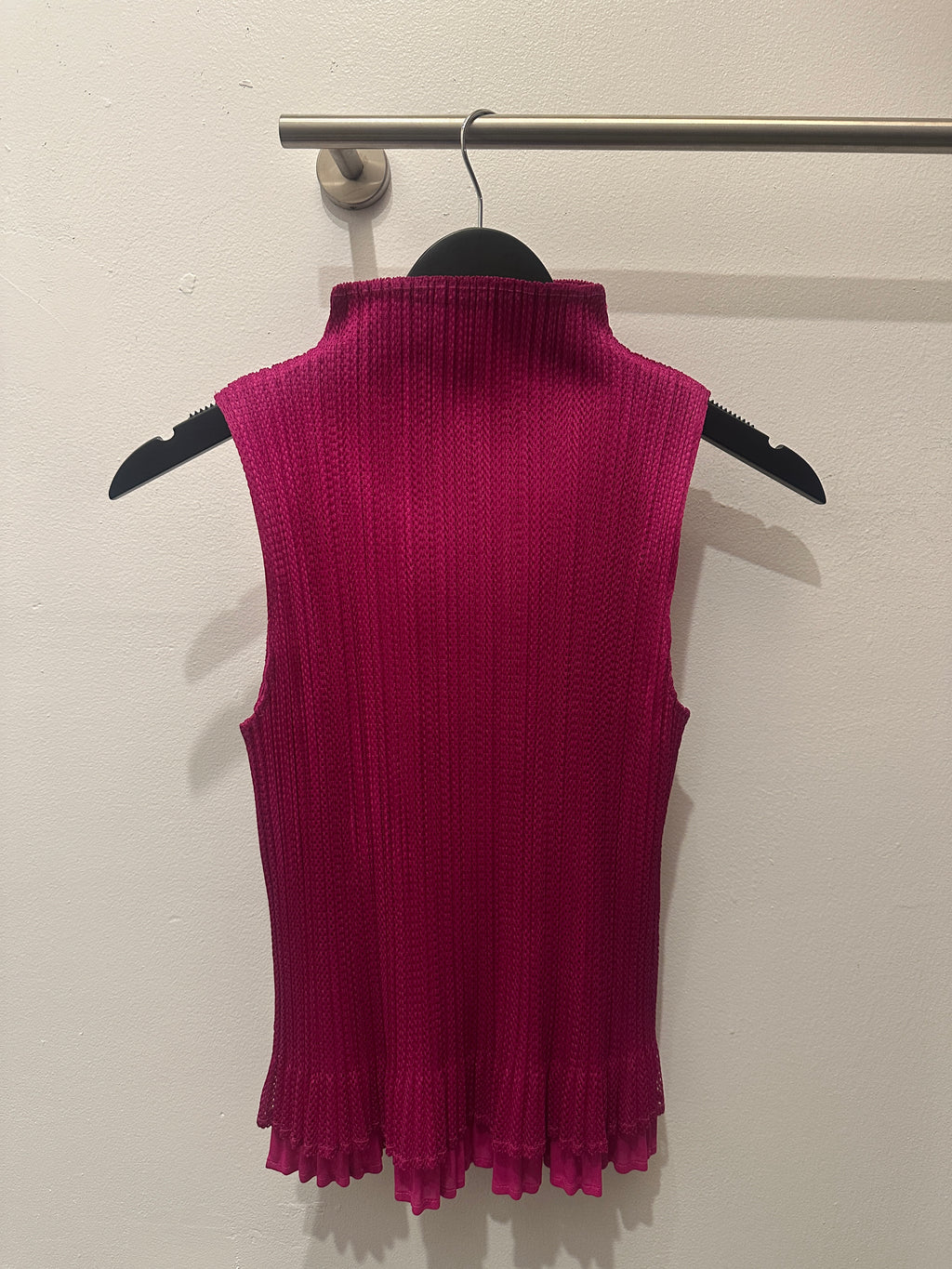 Issey Miyake Pleats Please Layered Pink Top
