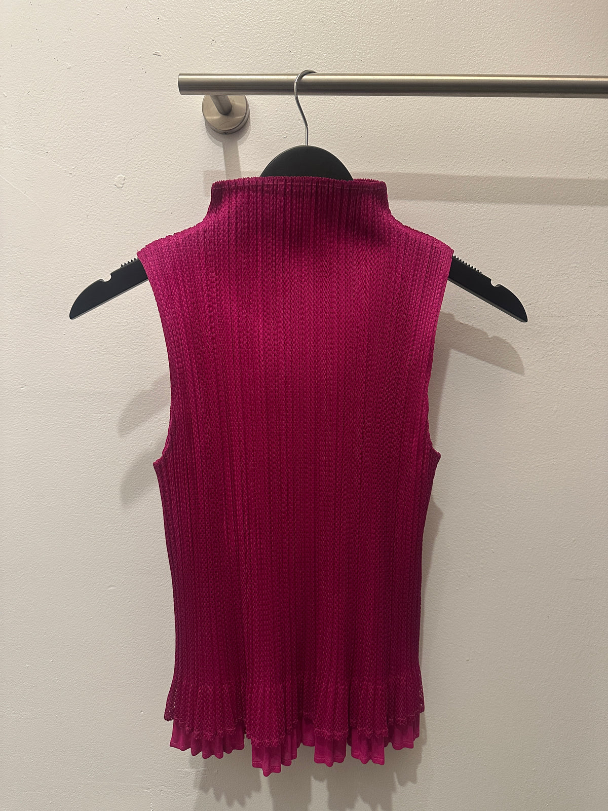 Issey Miyake Pleats Please Layered Pink Top