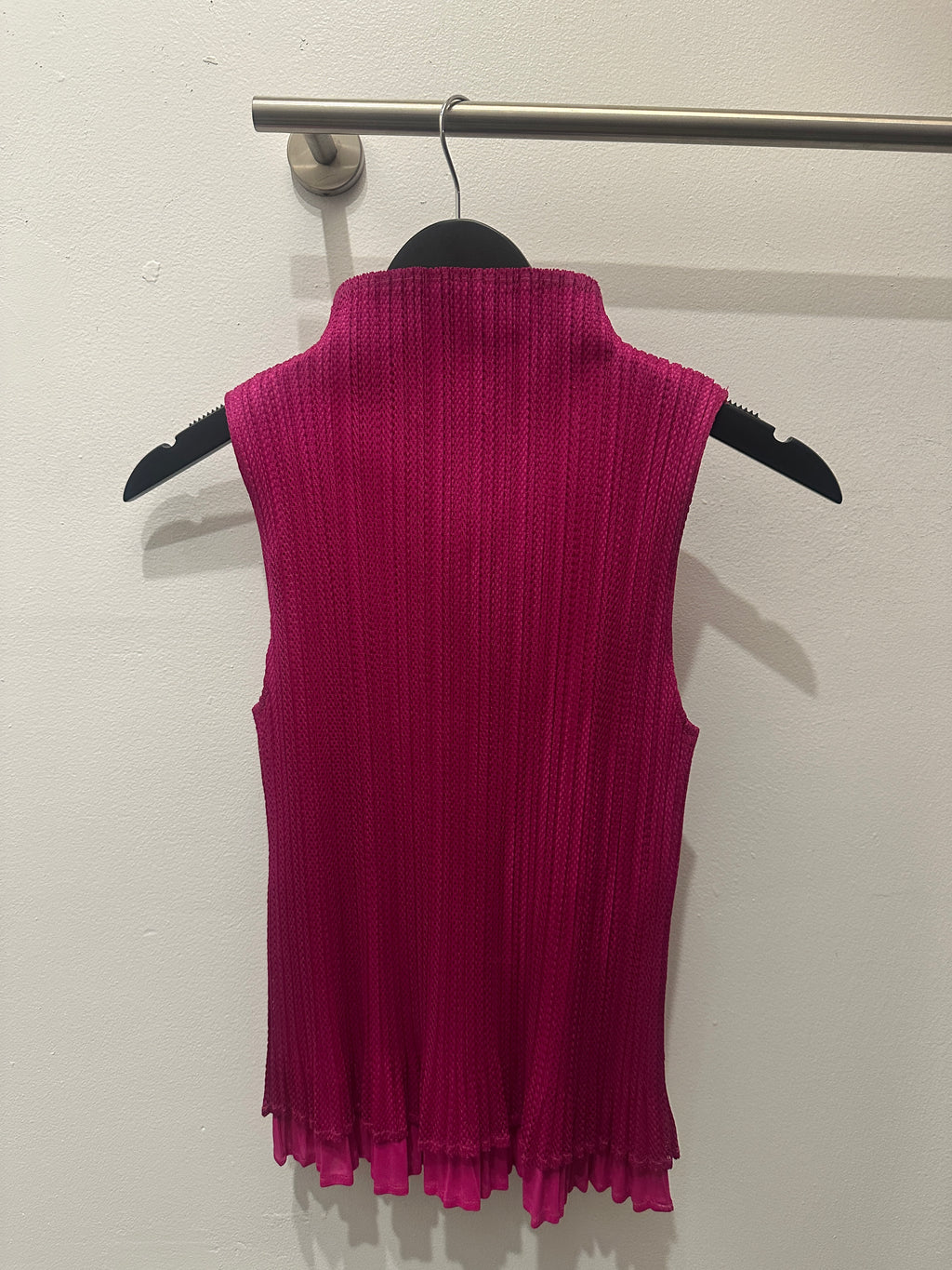 Issey Miyake Pleats Please Layered Pink Top
