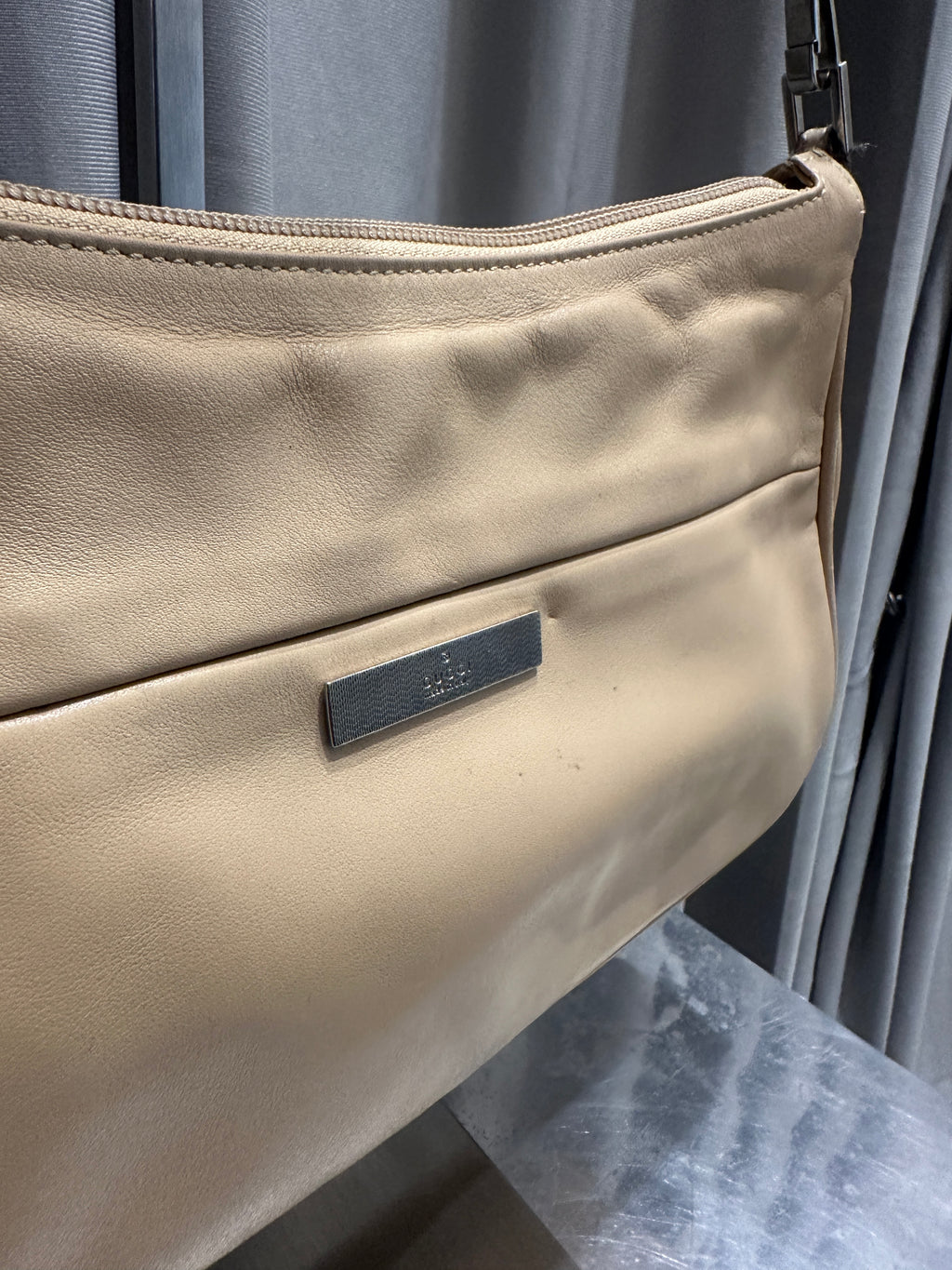 Vintage Gucci leather Bag with Bamboo Handle