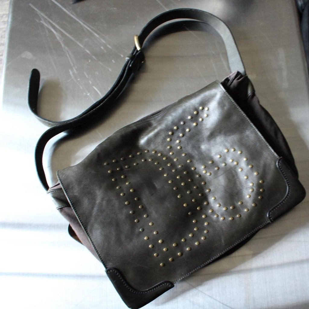Dolce & Gabbana Leather / Canvas Crossbody Bag