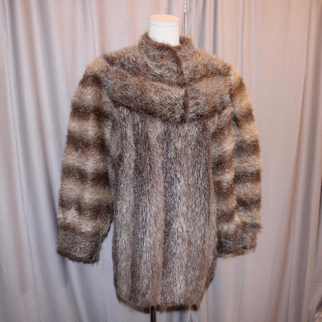 Vintage Genuine Raccoon Fur Coat
