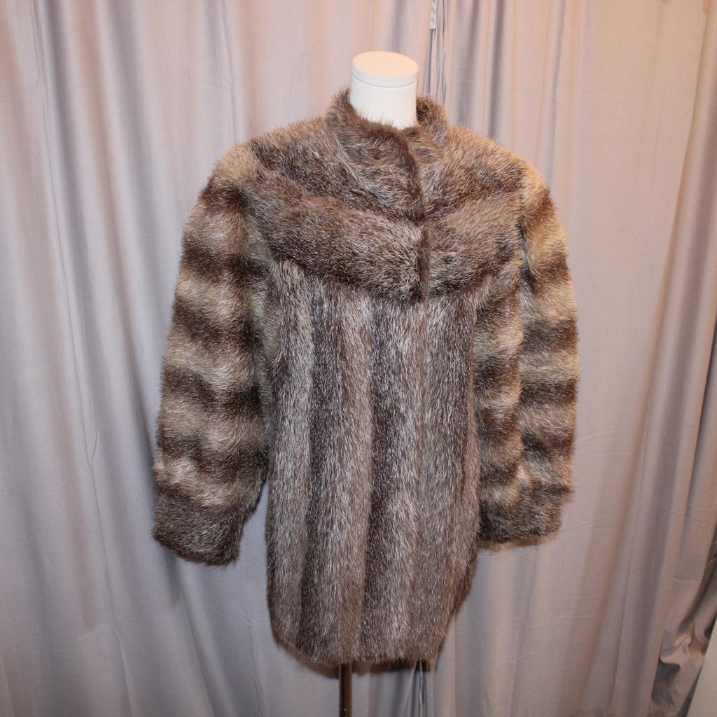 Vintage Genuine Raccoon Fur Coat