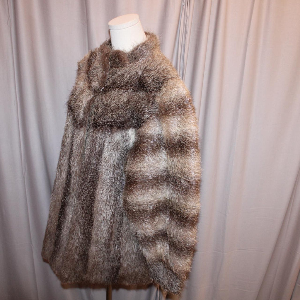 Vintage Genuine Raccoon Fur Coat