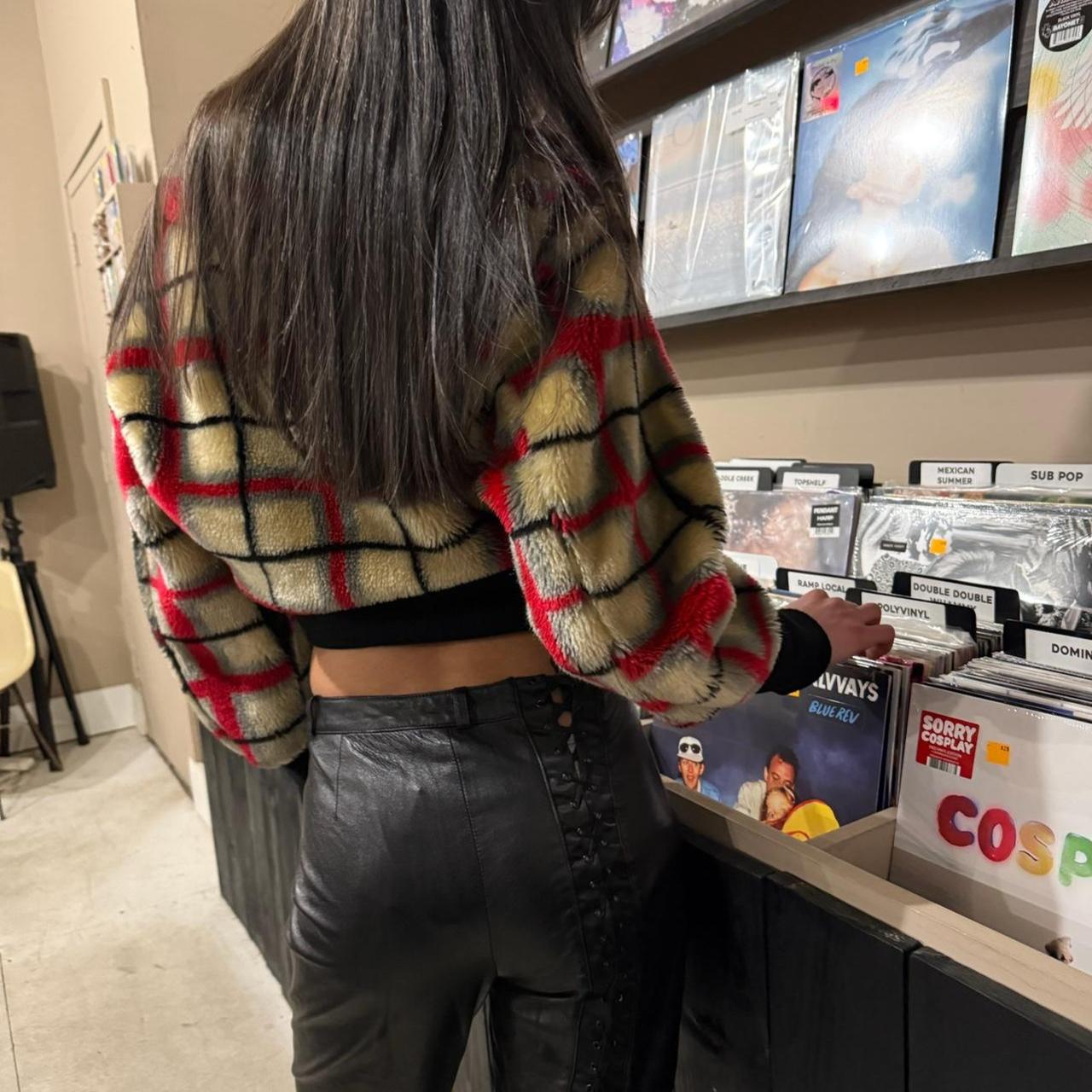 D&G Leather Lace-Up Pants