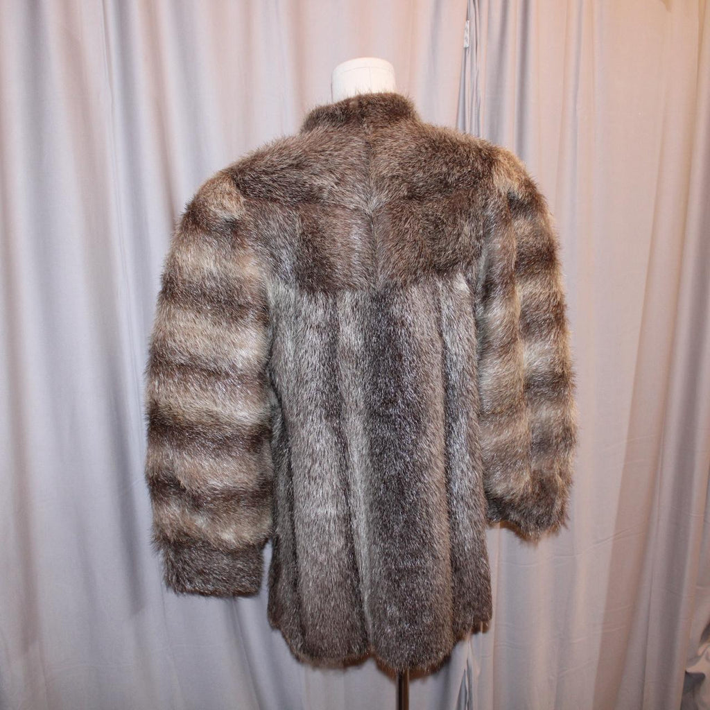 Vintage Genuine Raccoon Fur Coat