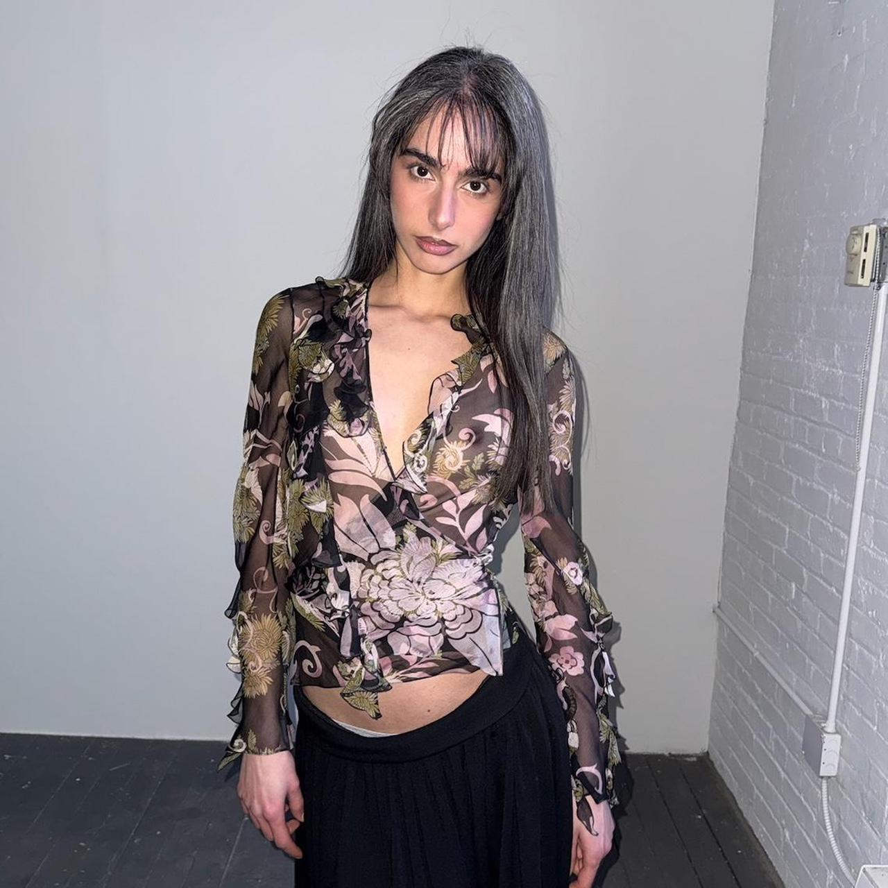 Dior By Galliano Era Silk Top