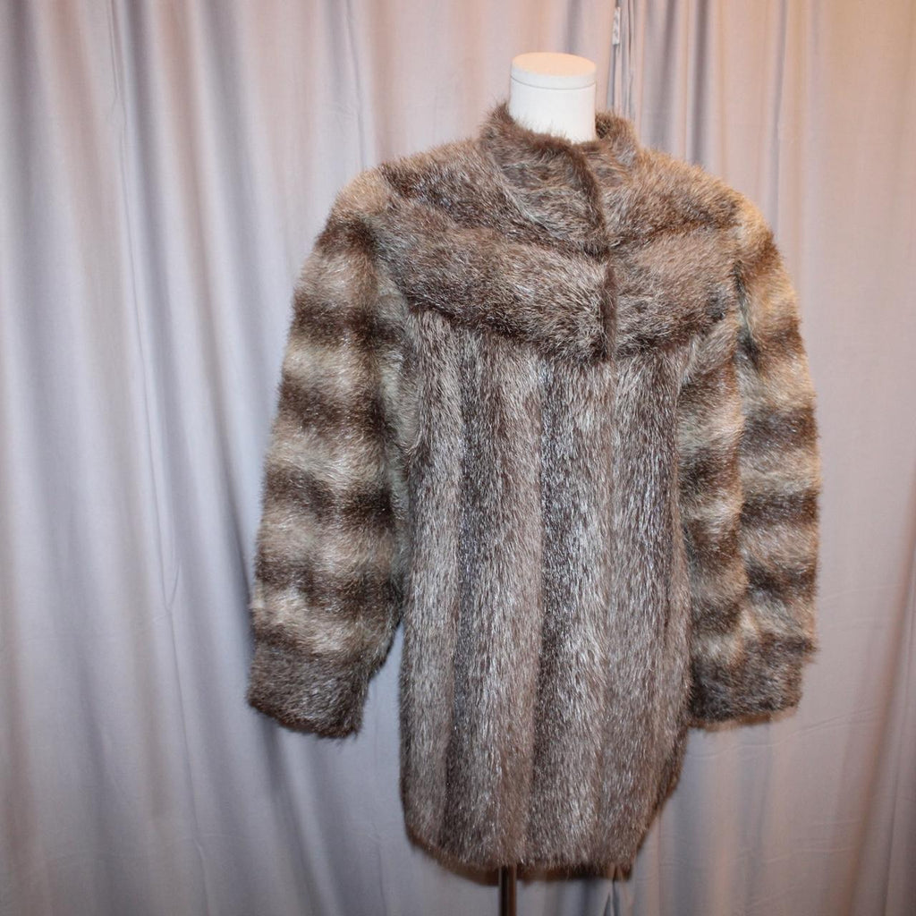 Vintage Genuine Raccoon Fur Coat