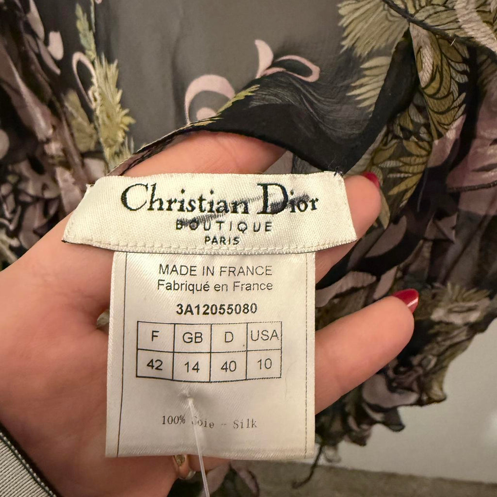 Dior By Galliano Era Silk Top