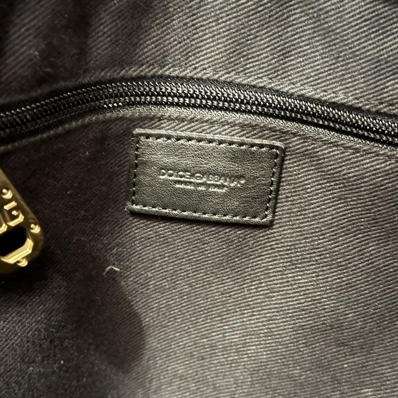 Dolce & Gabbana Leather / Canvas Crossbody Bag