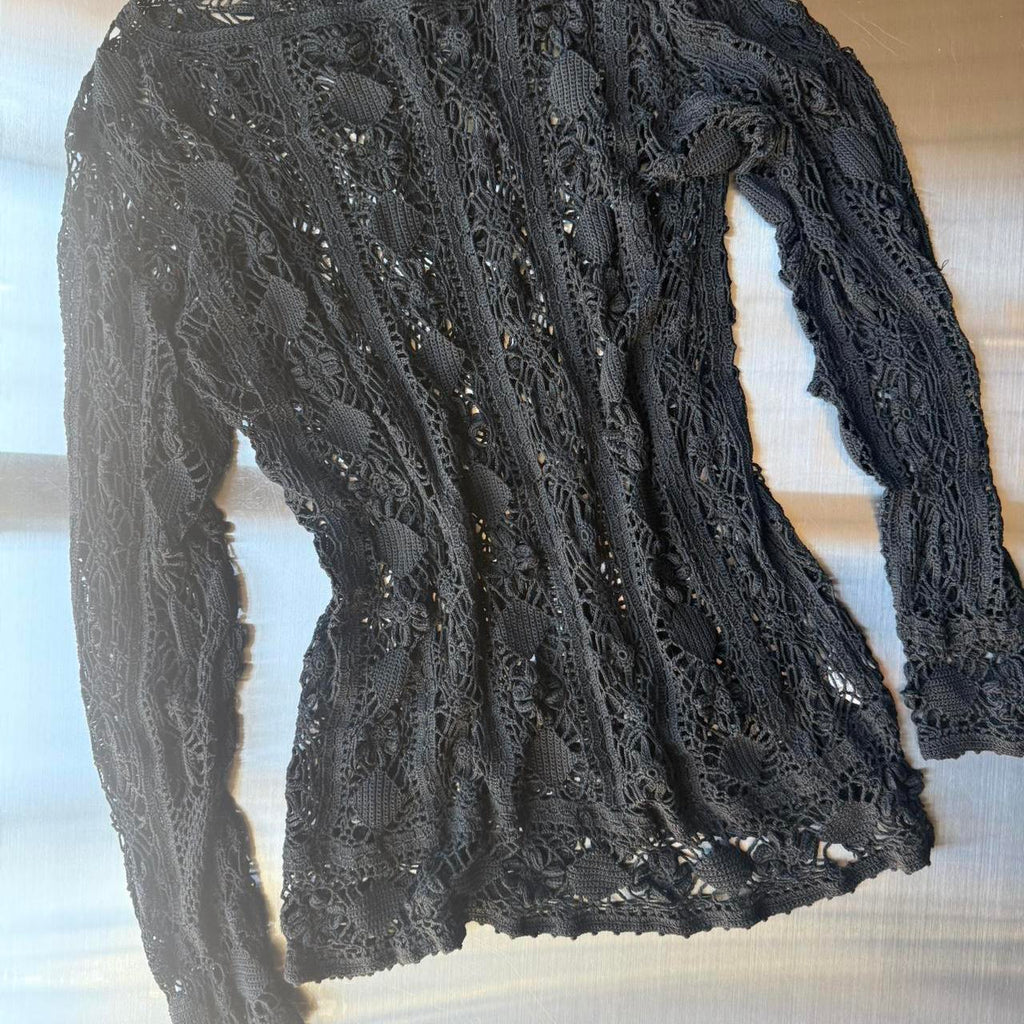 JPG Black Detailed Top