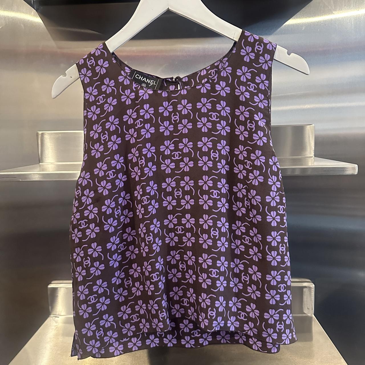 Chanel Silk Printed Top