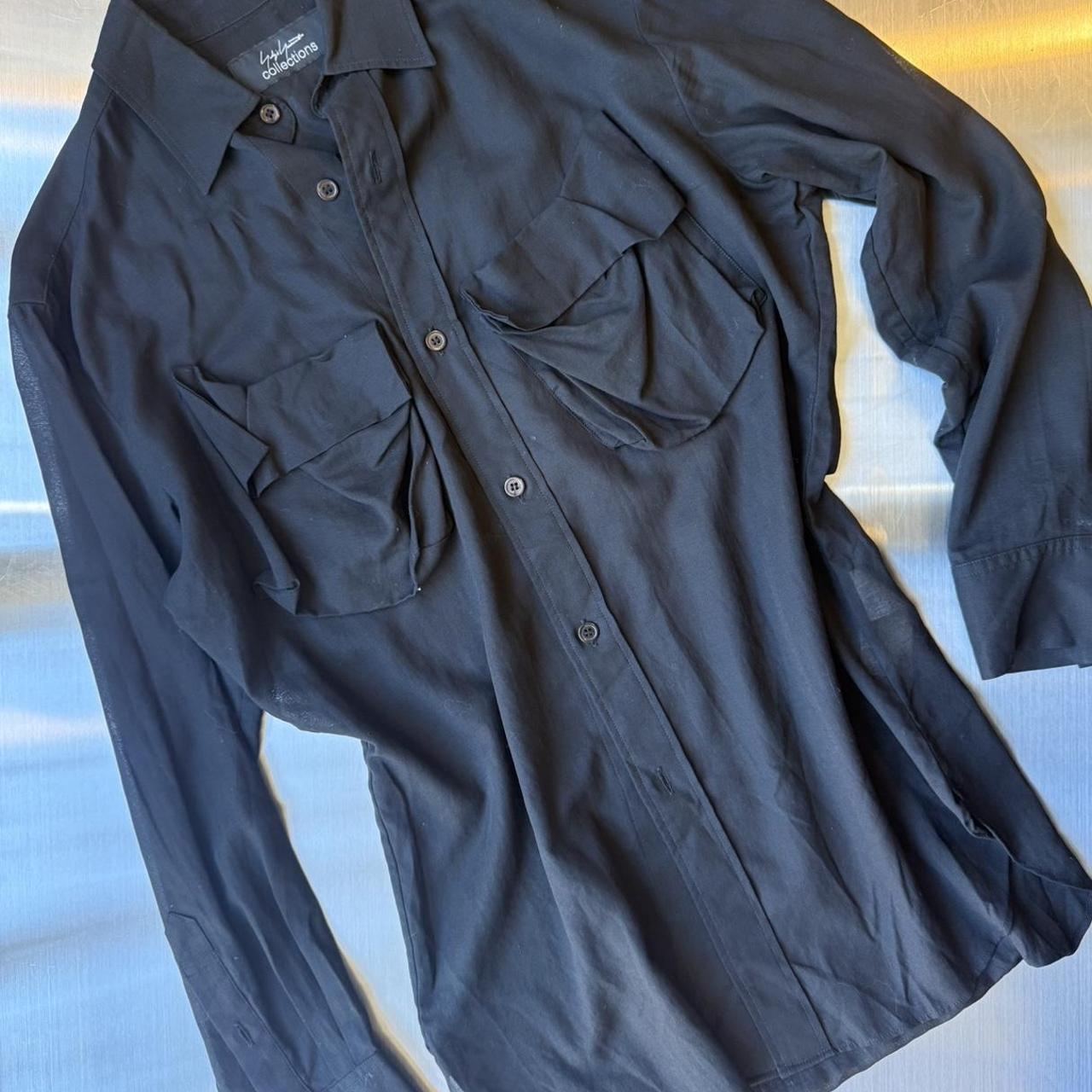 Yohji Yamamoto Black Sheer Shirt