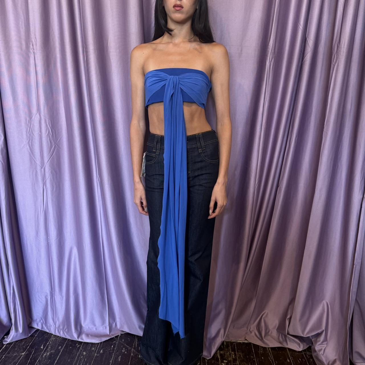 Emporio Armani Bustier Top W/ Silk Detail