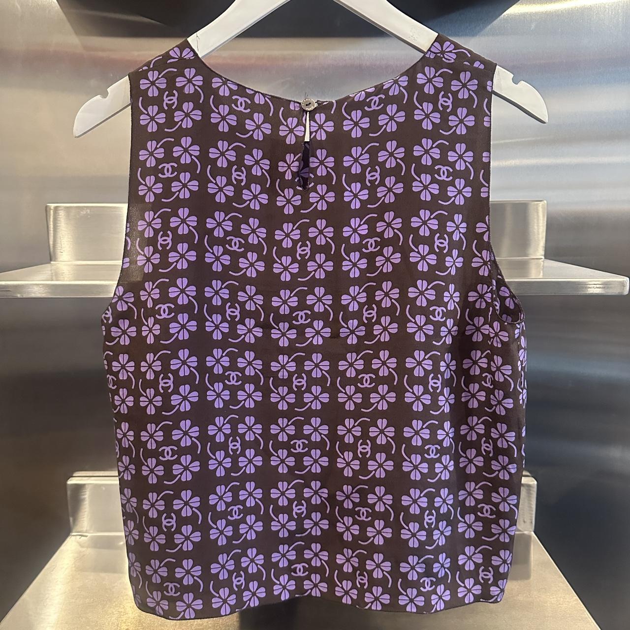 Chanel Silk Printed Top