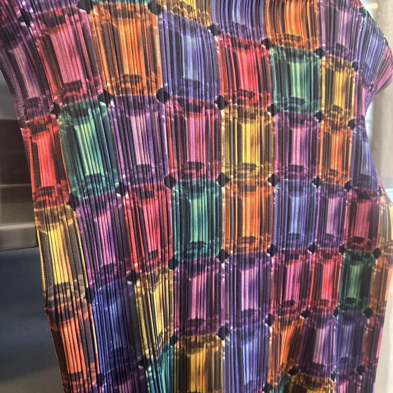 Issey Miyake Diamond Print Pleats Please Top