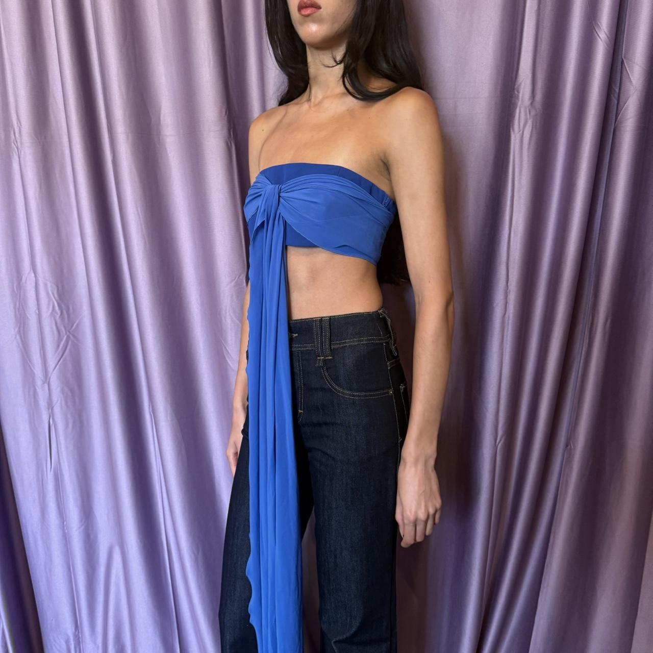 Emporio Armani Bustier Top W/ Silk Detail