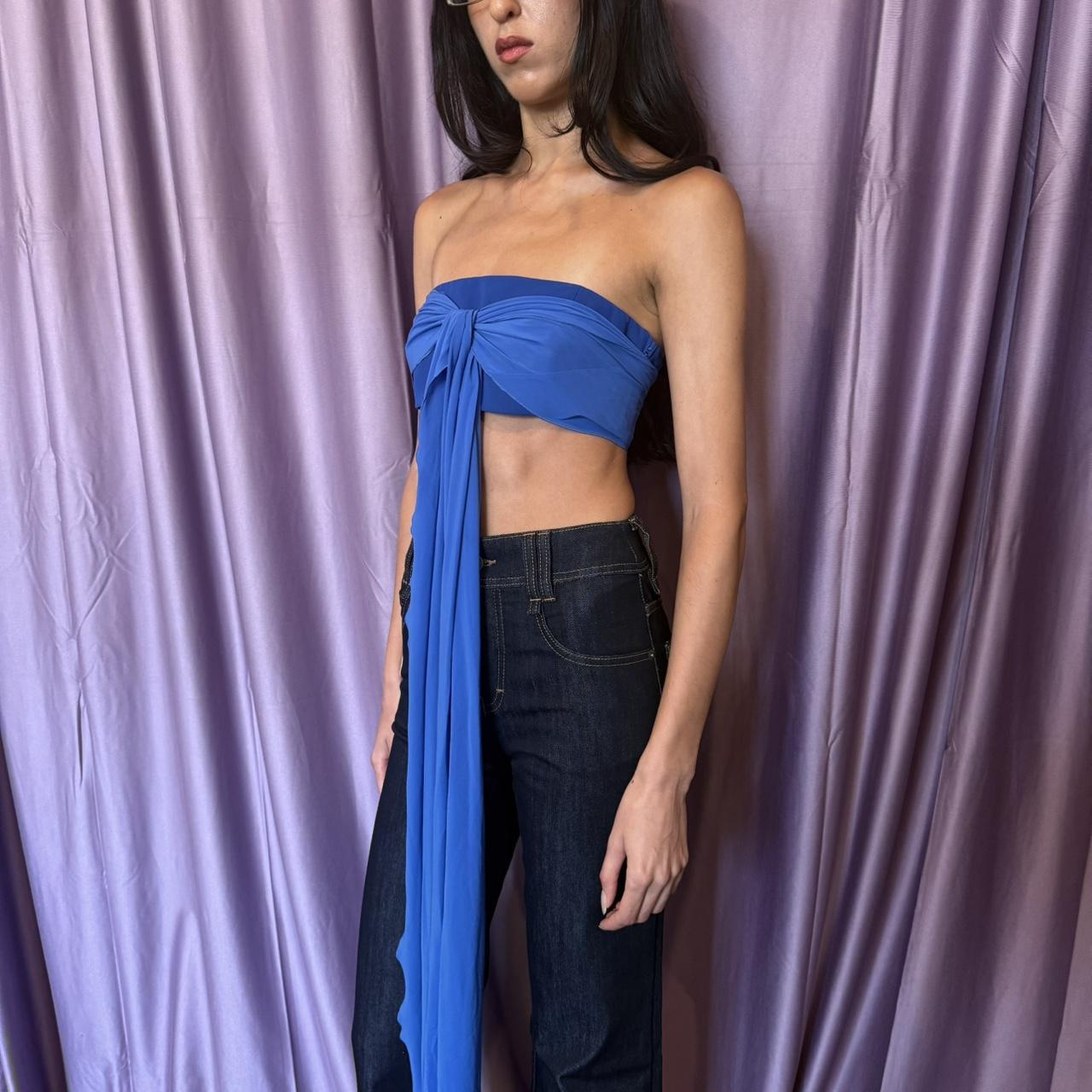 Emporio Armani Bustier Top W/ Silk Detail