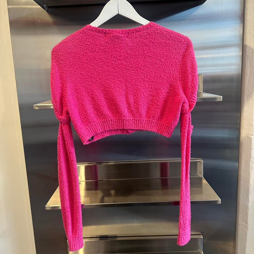 Undercover Cropped Pink Sweater