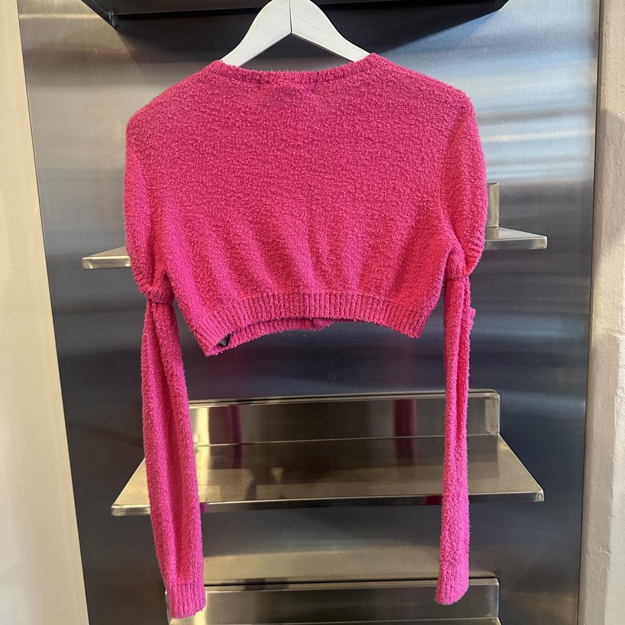 Undercover Cropped Pink Sweater