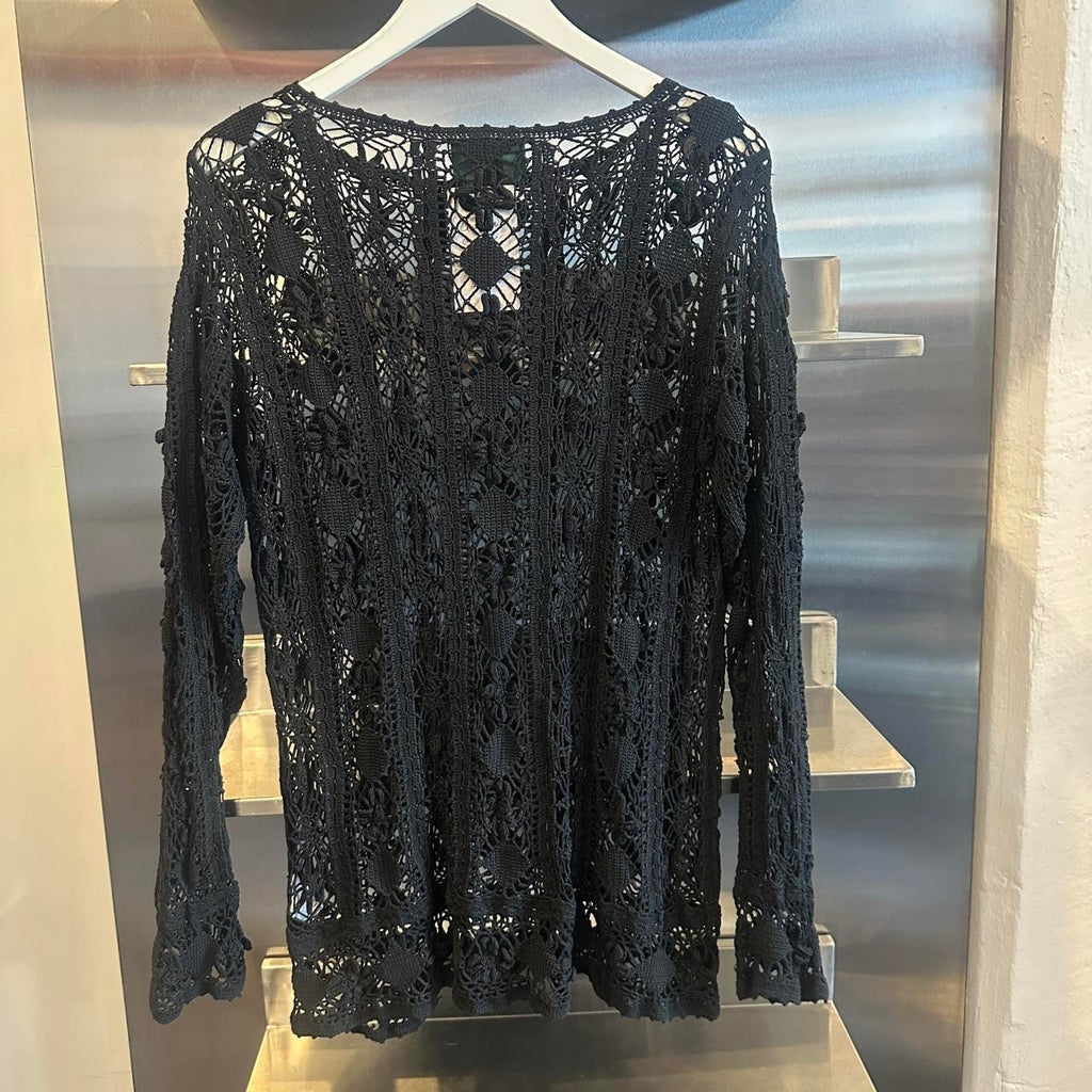 JPG Black Detailed Top