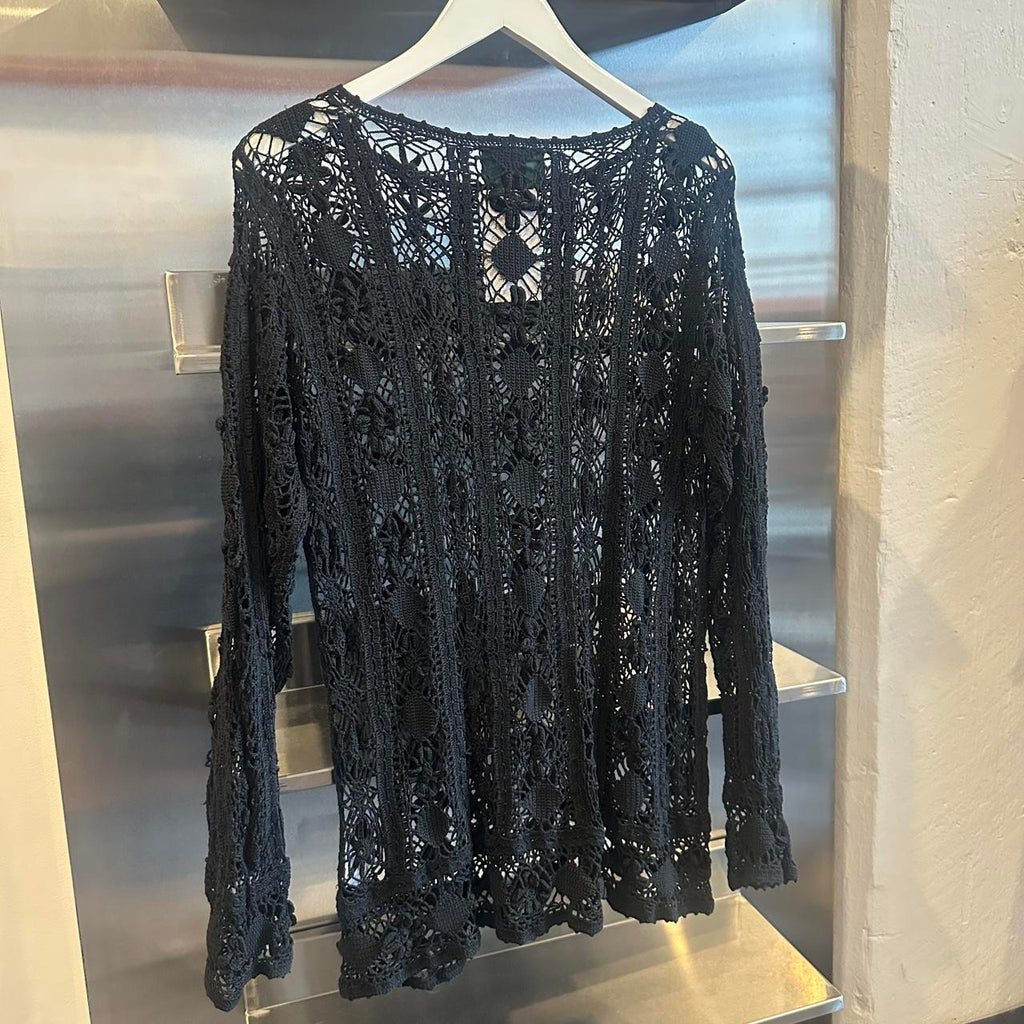 JPG Black Detailed Top