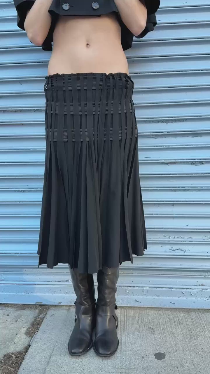 YSL by Tom Ford 2001 Silk Runway Skirt